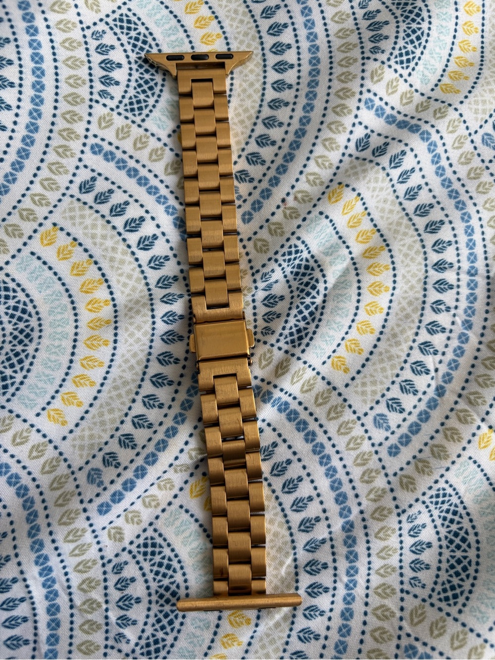 Gold Metal Link Watch Band for Apple Watch 40mm